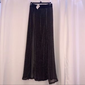 Black Sparkly Maxi Skirt